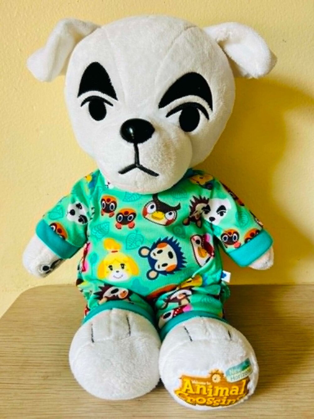 Build A Bear Animal Crossing New Horizons KK Slider Plush 17" Stuffed White Dog